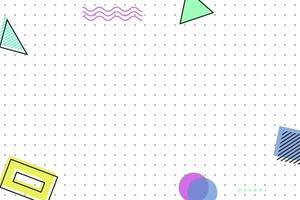 flat dotted grid geometric memphis background vector
