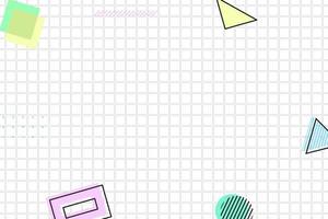 flat dahed dotted black grid geometric memphis background vector