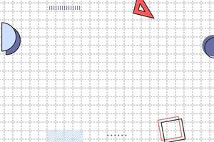 flat dashed grid geometric memphis background vector