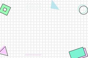 flat dahed dotted black grid geometric memphis background vector