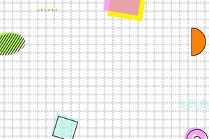 flat dashed grid geometric memphis background vector