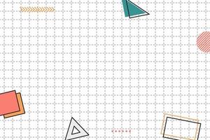 flat dashed grid geometric memphis background vector