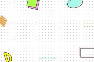 flat dotted grid geometric memphis background vector