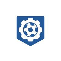 plantilla de diseño de logotipo de vector de equipo de fútbol. plantilla única de diseño de logotipo industrial y de fútbol.