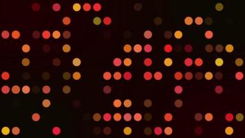 röd tema färgrik skinande partikel regn rörelse ljus luminans illustration natt bakgrund, konstnärlig Plats bokeh hastighet matris magi effekt bakgrund animation. video