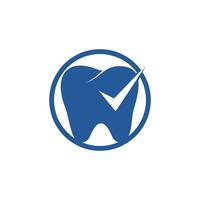 Dental Check vector logo design template. Health Dental logo design vector.