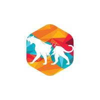 diseño de logotipo de vector de trueno de guepardo. diseño vectorial del logotipo de energía eléctrica de guepardo.