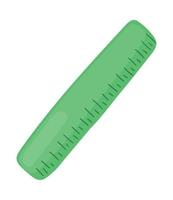 school green ruler vector