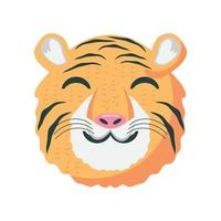 icono de cabeza de tigre vector