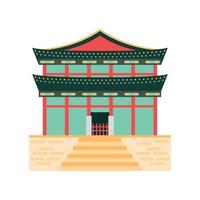 templo de la pagoda asiática vector