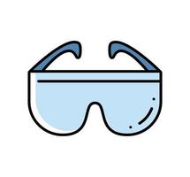 laboratory glasses icon vector