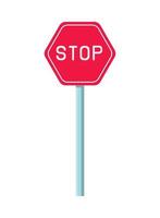 traffic stop sign vector