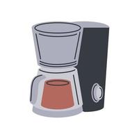 electric coffee maker kitchen vector