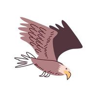 cute eagle animal vector