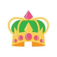 gold king crown vector