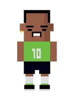 player guy pixel 8 bit vector