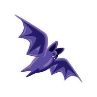 flying bat cartoon vector
