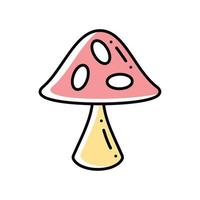 mushroom cartoon icon vector