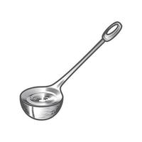 icono de cucharón de cocina vector