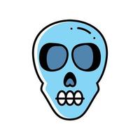 skull biology study vector