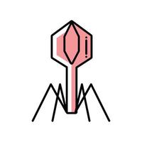 bacteriophage icon isolated vector