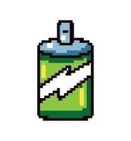 energy drink pixel art vector