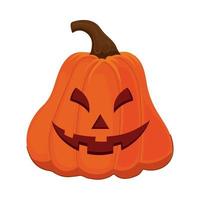 halloween pumpkin cartoon vector