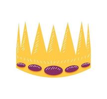 gold crown icon vector