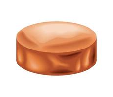 round caramel icon vector