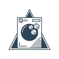 laundry wash machine vector