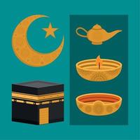 muslim culture and tradition vector