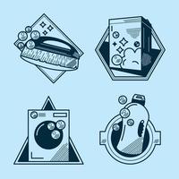 laundry products icons vector