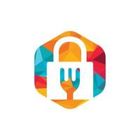 plantilla de diseño de logotipo de vector de seguridad alimentaria. diseño de iconos de seguridad alimentaria.