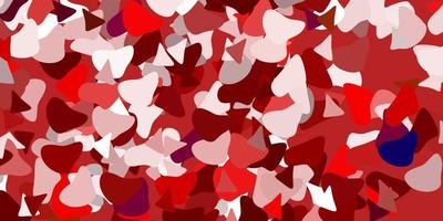 Light red vector pattern with abstract shapes.