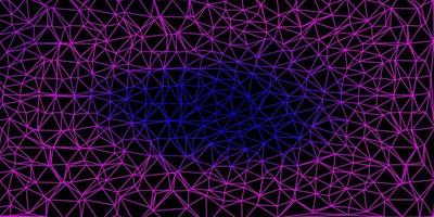 Light purple, pink vector abstract triangle background.