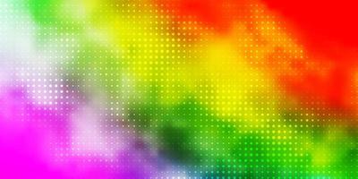 Light Multicolor vector pattern with circles.