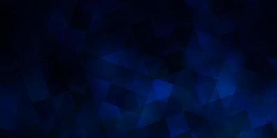 Dark BLUE vector pattern with polygonal style with cubes.