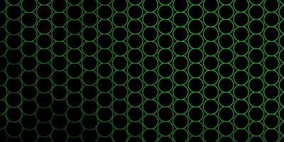 textura de vector verde oscuro con discos.