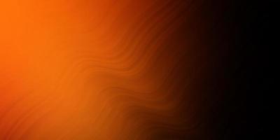 Dark Orange vector background with lines.