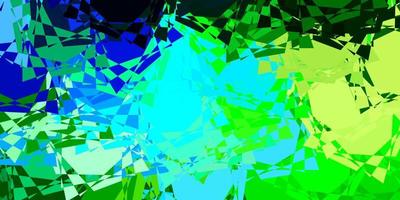 Light Blue, Green vector texture with random triangles.