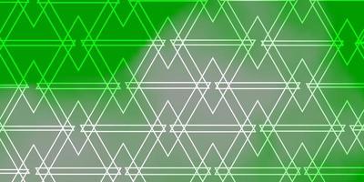 Light Green vector layout with lines, triangles.