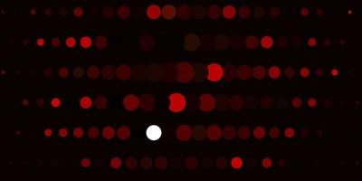 Dark Orange vector pattern with spheres.