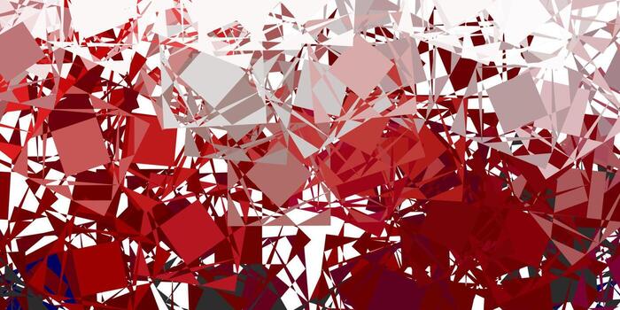 Fondo de vector rojo claro con formas poligonales.