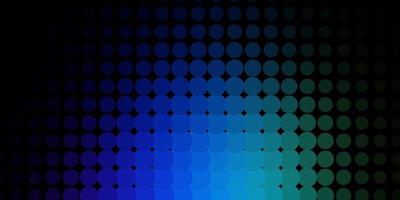 Dark Multicolor vector background with bubbles.