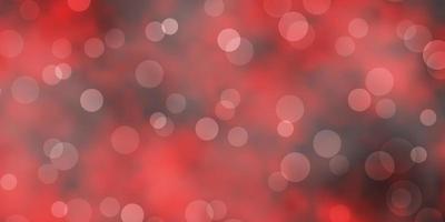 Dark Orange vector background with spots.