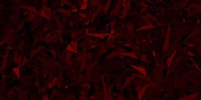 Dark Red vector background with polygonal style.