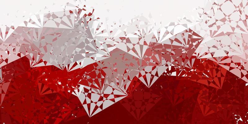 Light Red vector pattern with polygonal shapes.
