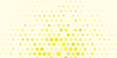 Light Green, Yellow vector layout with circles.