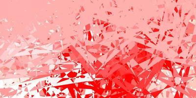 Light red vector template with triangle shapes.