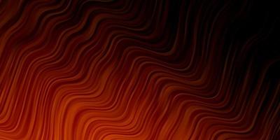 Dark Orange vector backdrop with bent lines.